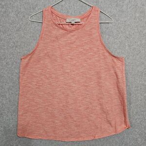 Loft Tank Top Size L Orange Sleeveless Womens Shirt